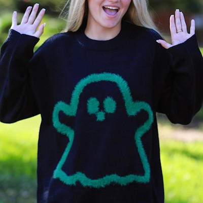 Glow-in-the-Dark Ghost Sweater