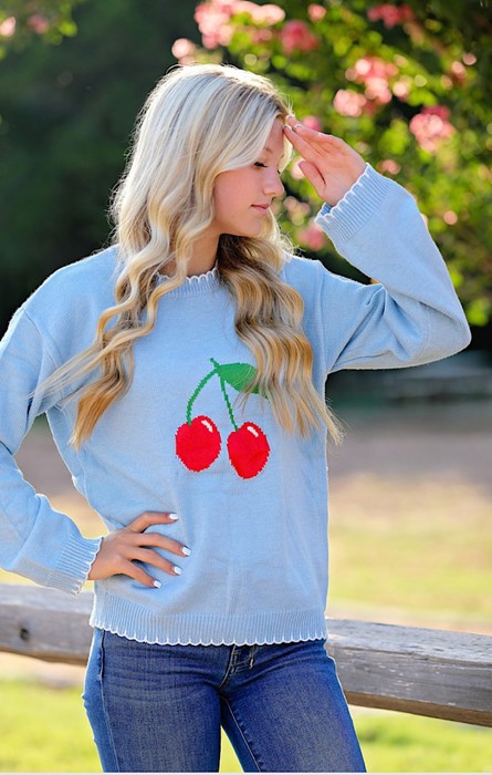 Cherry Blossom Knit Sweater