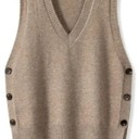  Women's Spring/Fall  V-Neck Knit Vest