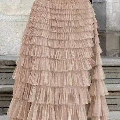 Ruffled Maxi Skirt