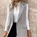  Elegant Tailored Vest Blazer
