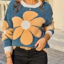  Floral Patterned Sweater
