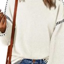 Small White Cable Knit Pullover Sweater