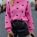  All Over Heart Sweater