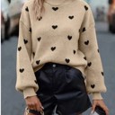  All Over Heart Sweater
