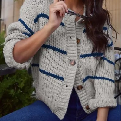 Striped Knit Sweater