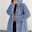  Button-Down Hooded Fleece Jacket