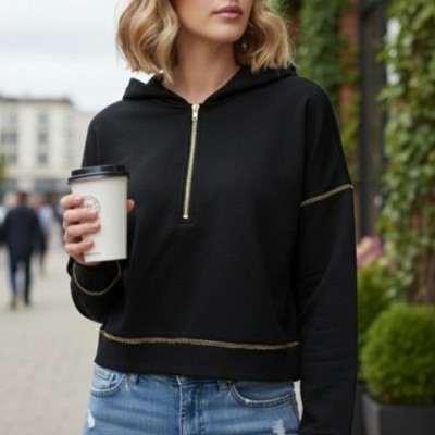 Zip-Up Hooded Sweatshirt