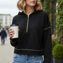  Zip-Up Hooded Sweatshirt