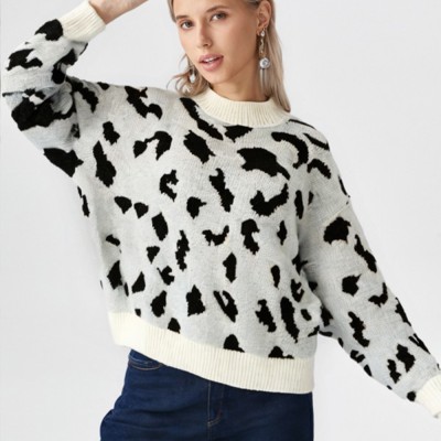 Leopard Knit Sweater