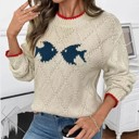  Fish Motif  Sweater