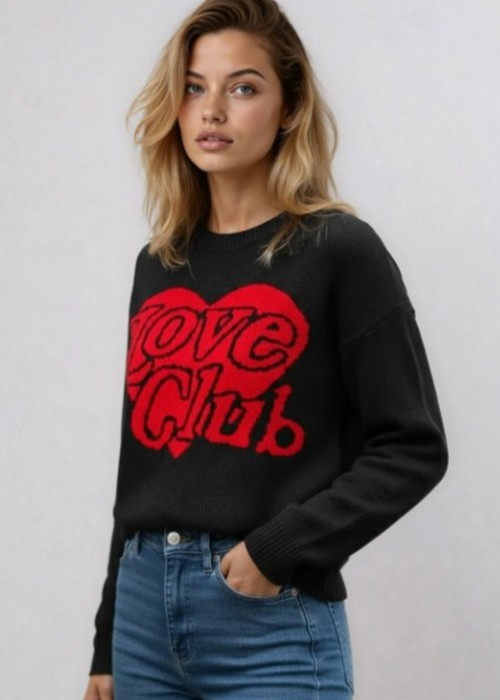Love Club Heart Knit Sweater