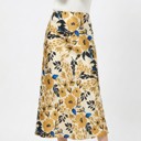  Satin Floral Skirt