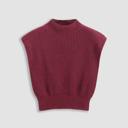 Small Red Cropped knit sleeveless sweater