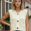 Small White Knit sweater vest
