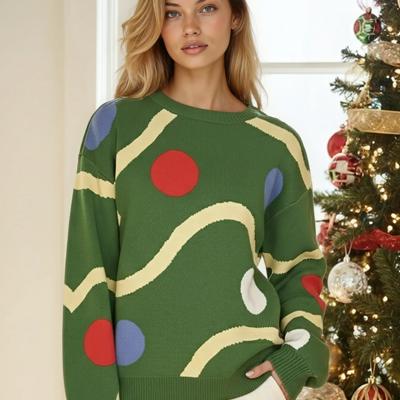 Christmas tree ornament knit sweater