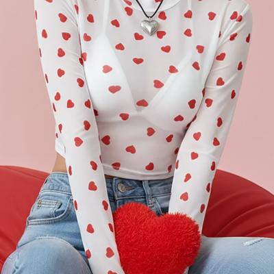 Heart Mesh long sleeve top