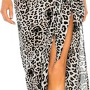  Leopard beach wrap skirt