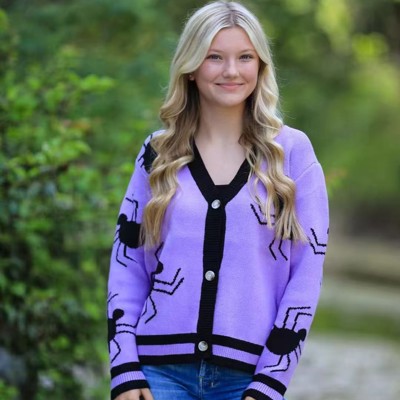 Spider knit cardigan