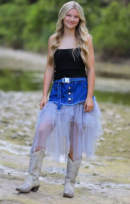 Denim Tutu Skirt
