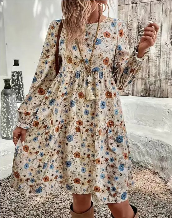 Floral Tiered Dress