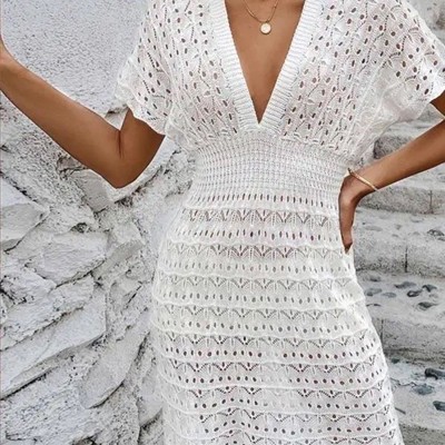 Eyelet Cover Up Dress