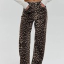  Leopard Flare Pants