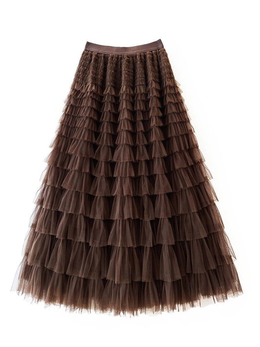 Ruffled Maxi Skirt