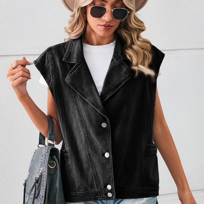 Denim jacket vest