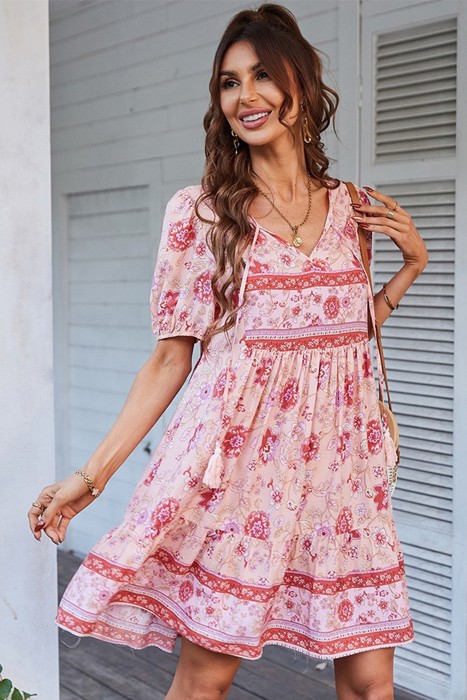 Floral Ruffled Dress