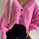 Small Pink Knit cardigan sweater