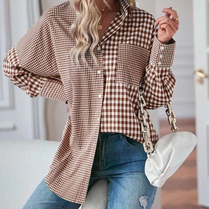 Plaid Button Up Top