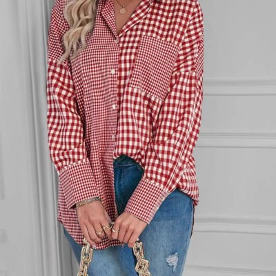 Plaid Button Up Top