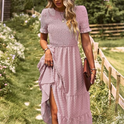 Swiss Dot Midi Dress