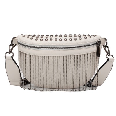 Fringe studded crossbody 
