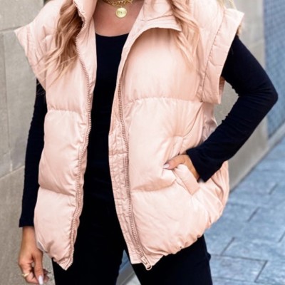 Sleeveless Quilted Puffer Vest