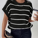  Striped sleeveless sweater