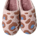  Pink leopard slippers