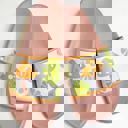 Size 5 Pink Miss Sparkling Novelty printed slides