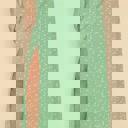 XL Green Maxi skirt with slit detail