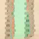 Small Green Maxi skirt with slit detail