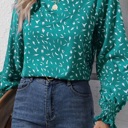 Small Green Long sleeve blouse