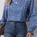 Small Blue Long sleeve blouse