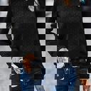 Small Black Texture Crewneck Sweatshirts