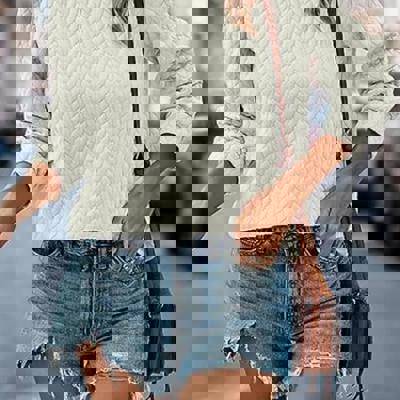 Texture Crewneck Sweatshirts