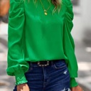 Puff shoulder blouse