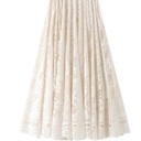  Lace chiffon midi skirt