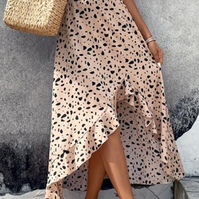 Ruffled Midi Skirt