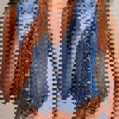 Denim Vest Jacket