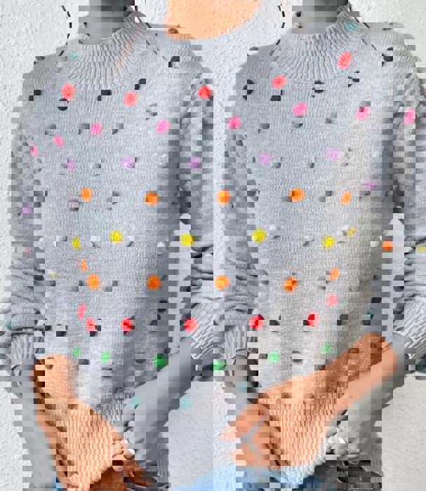 Rainbow Dots Turtleneck